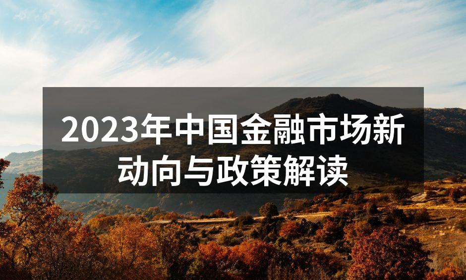 2023年金融市场新动向分析